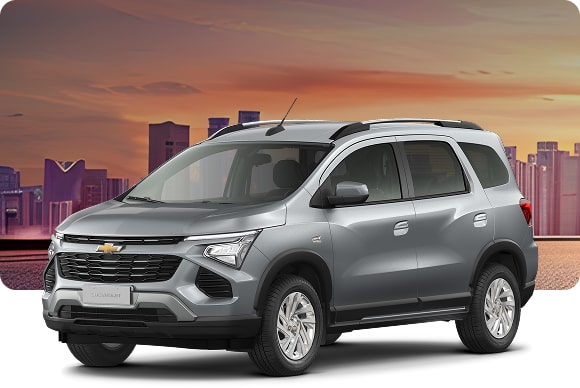 Chevrolet Spin 2026 LT MT gris, SUV ideal para familias, destaca por su economía y amplio espacio interior para cada viaje.