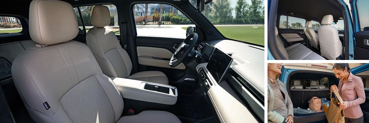 Interior de asientos premium en el Chevrolet Spark EUV, confort y elegancia en cada detalle