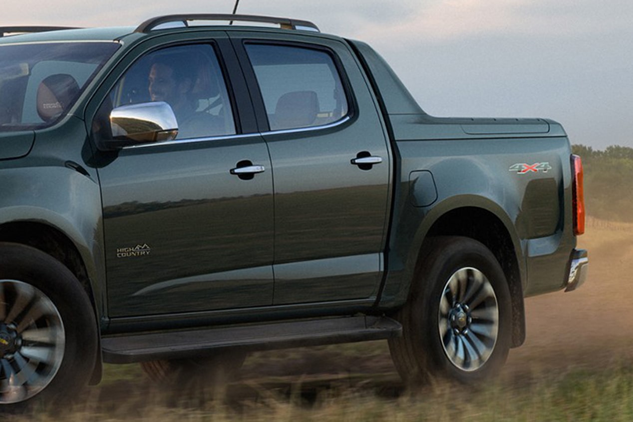 S10 Chevrolet no campo