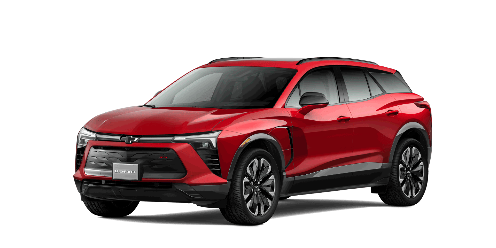 Blazer EV RS da Chevrolet na cor vermelha