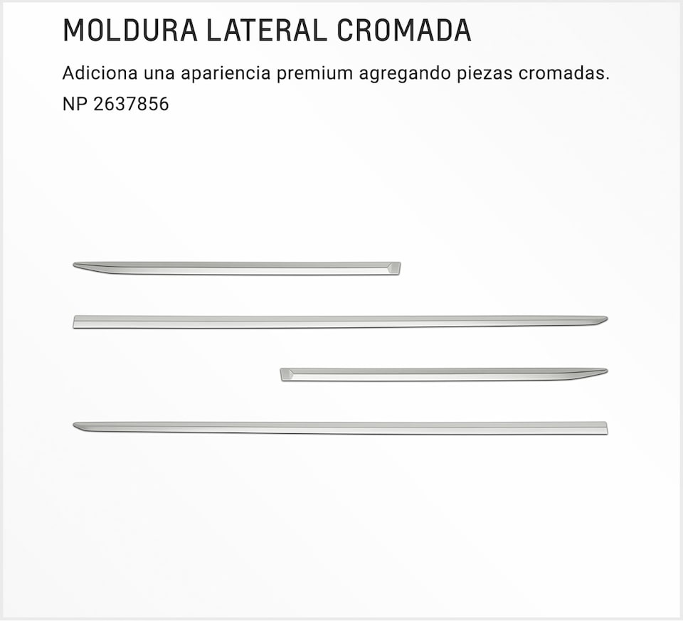 Chevrolet Onix Turbo Accesorios - Moldura Lateral de tu Carro Familiar Descripcion