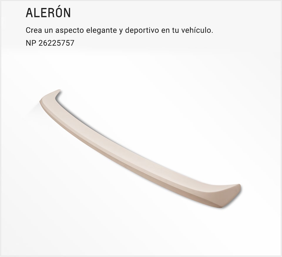 Chevrolet Onix Turbo Accesorios Exterior - Aleron de tu Carro Familiar  Descripcion