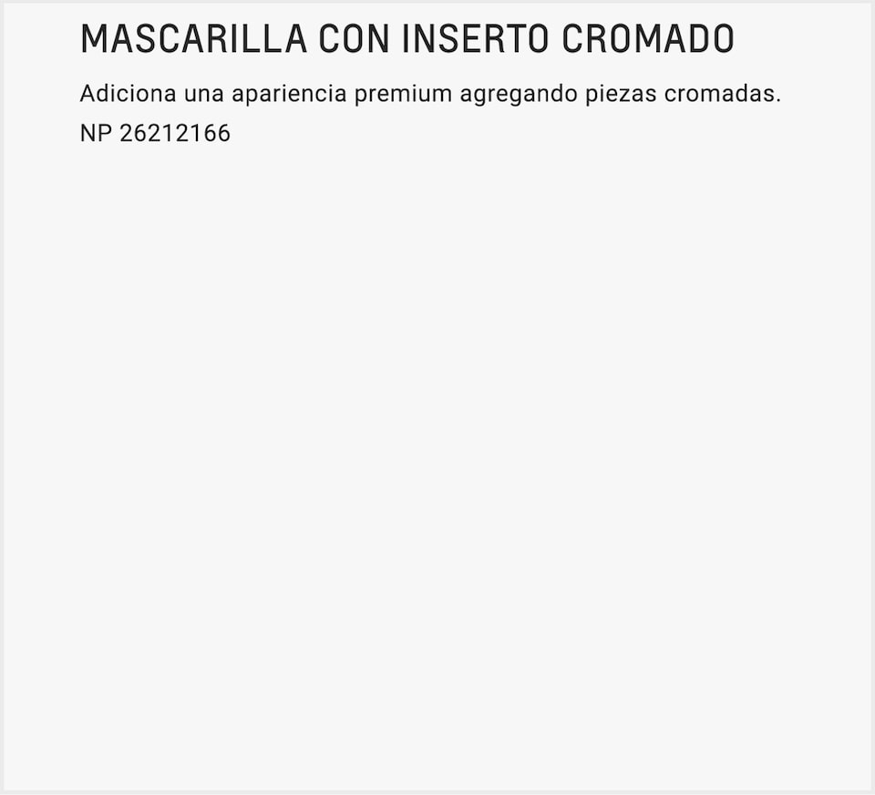 Chevrolet Onix Turbo Accesorios - Mascarilla de tu Carro Familiar Descripcion