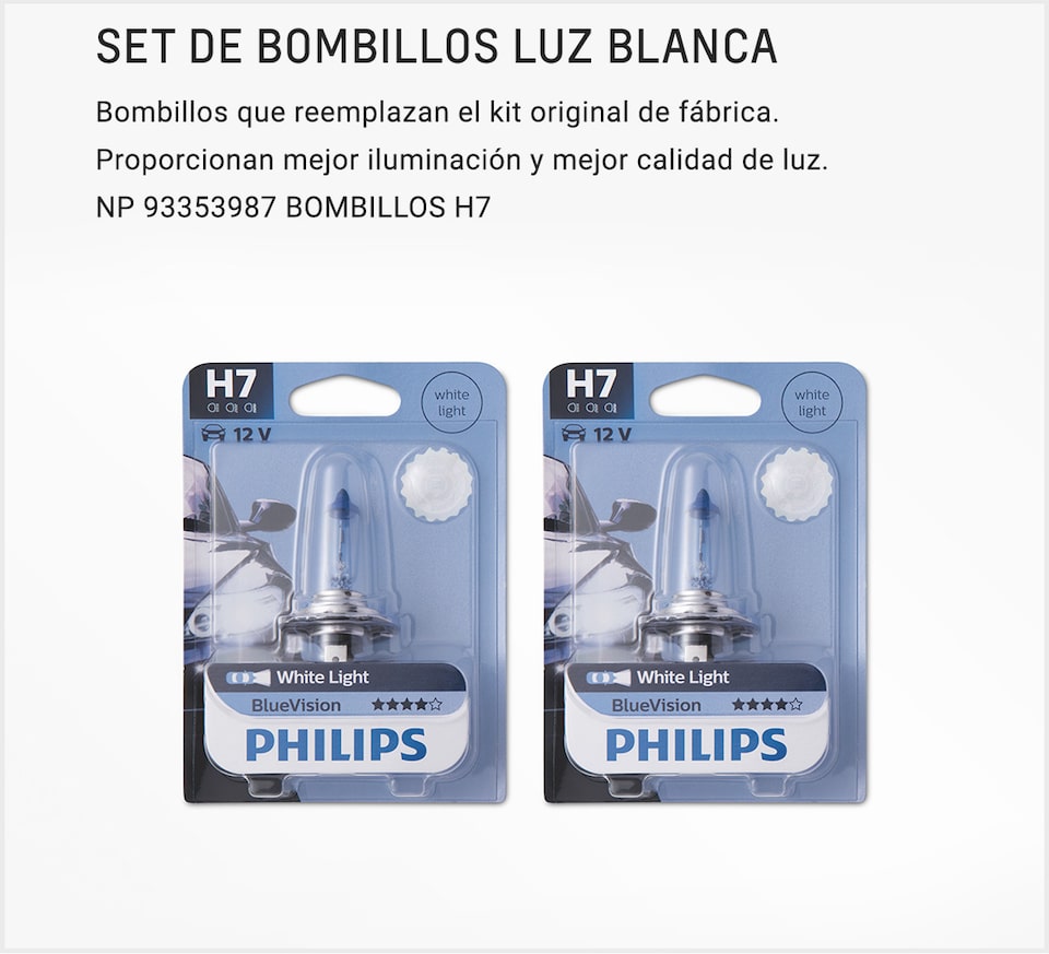 Chevrolet Onix Turbo Accesorios Seguridad - Bombillos Blancos de tu Carro Familiar Descripcion