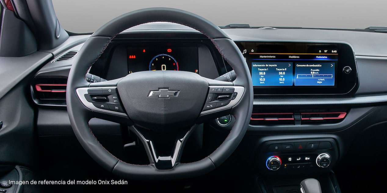 Tablero completo del Chevrolet Onix.