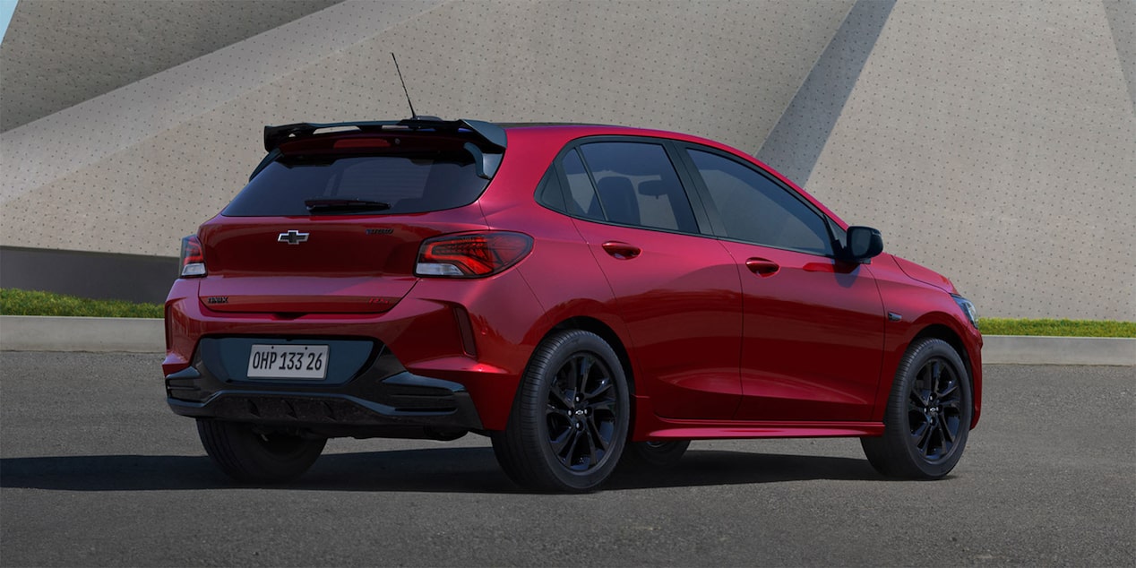 Vista lateral del Chevrolet Onix.