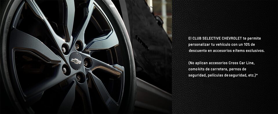 Conoce los beneficios en accesorios por pertenecer a Club Selective Chevrolet