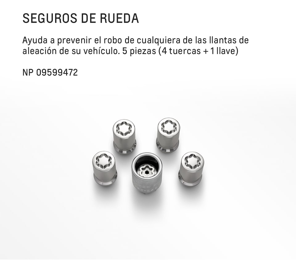 Chevrolet Tracker Turbo Accesorios Seguridad - Seguro de Ruedas de tu  Camioneta SUV