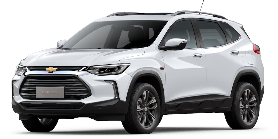 Elige tu camioneta Chevrolet Tracker Turbo en color blanco