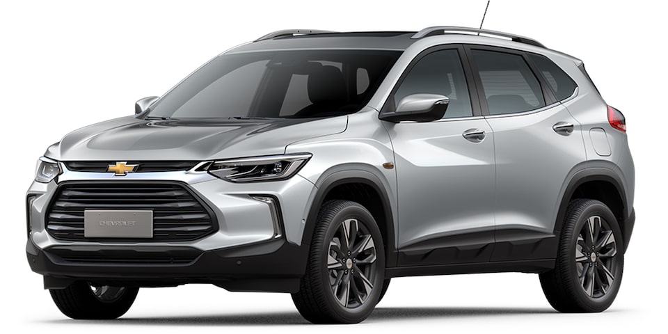 Elige tu camioneta Chevrolet Tracker Turbo en color gris