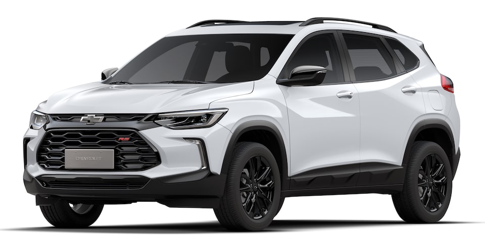 Elige tu camioneta Chevrolet Tracker RS en color blanco