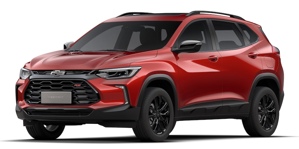 Elige tu camioneta Chevrolet Tracker RS en color rojo