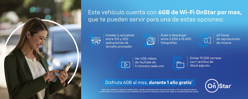 Camioneta Chevrolet Tracker Turbo - Protección On Star con 6 GB al mes