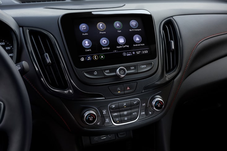 Detalle de la pantalla de la nueva Chevrolet Equinox RS