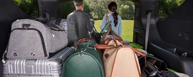 Chevrolet Traverse - Vista de la capacidad de carga para las vacaciones familiares