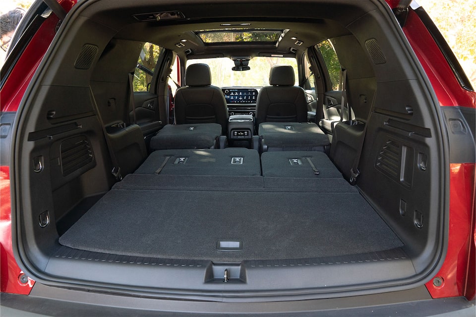 Chevrolet Traverse - Asientos plegados para máxima capacidad de carga
