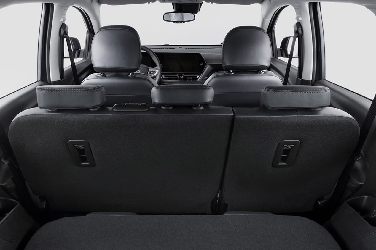 Muestra de los asientos deslizables de la Chevrolet Spin.