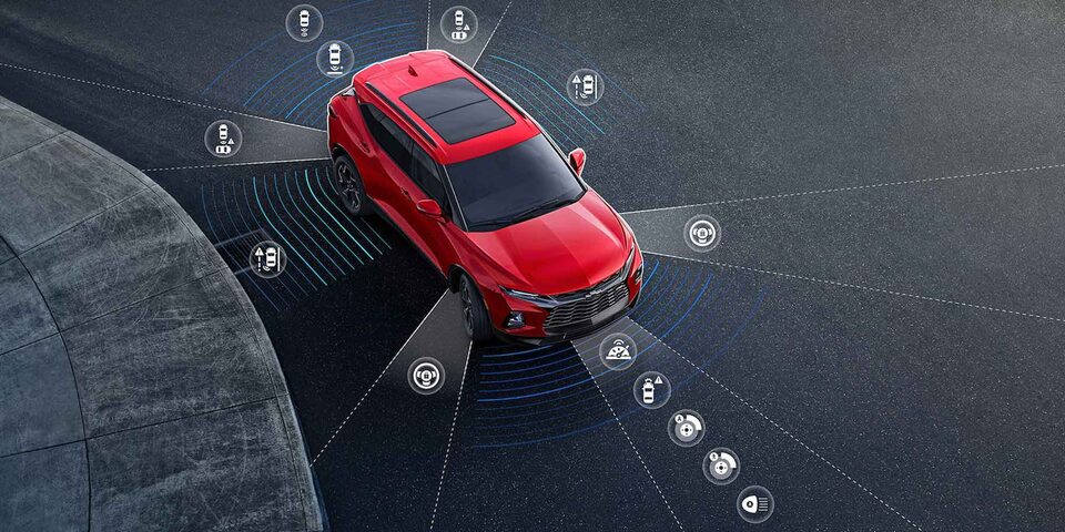 Descubre todos la tecnología aplicada en la camioneta Chevrolet Blazer RS para tu seguridad