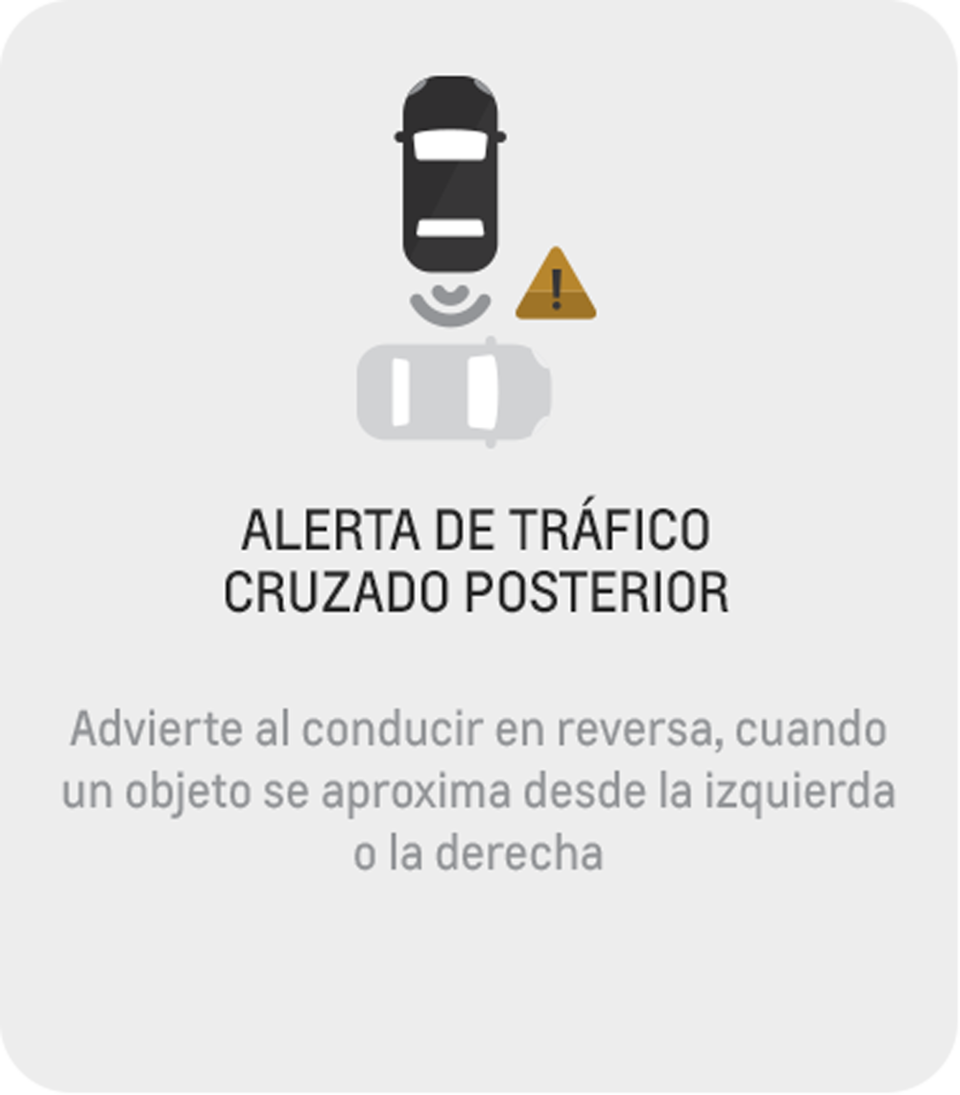 La camioneta Chevrolet Blazer RS cuenta con tecnología de alerta de tráfico cruzado posterior