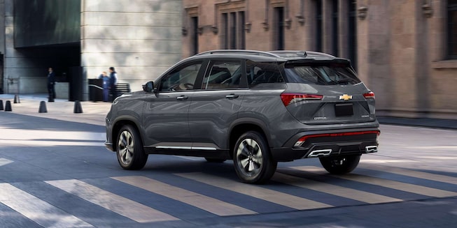 Vista posterior Chevrolet Captiva XL