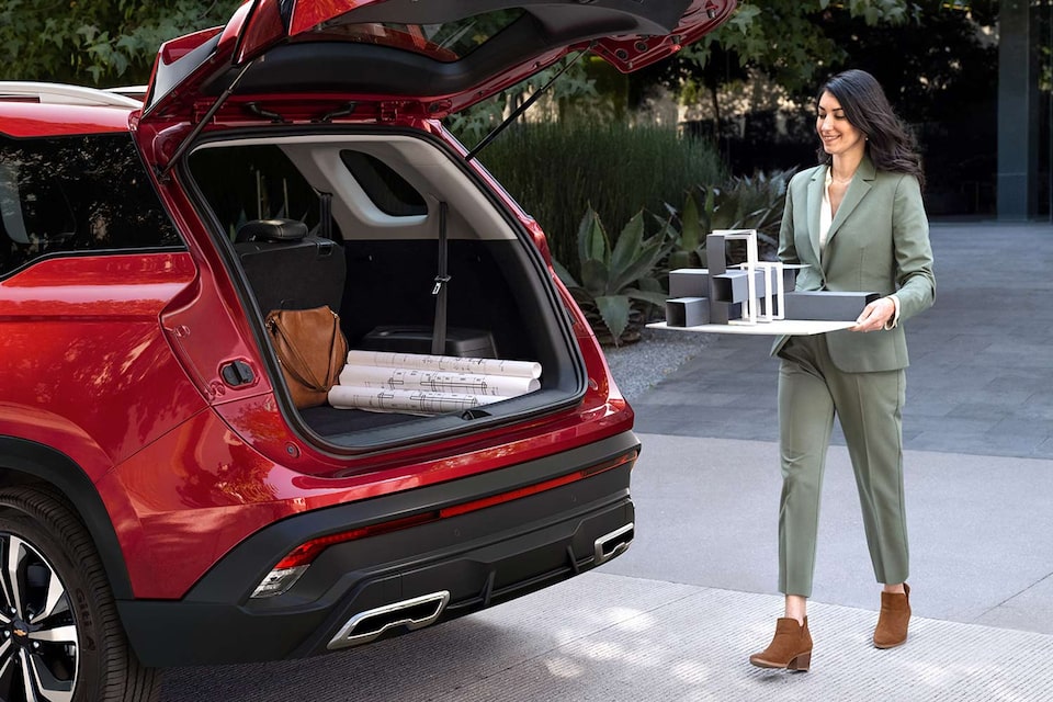 Vista capacidad de carga de la camioneta Chevrolet Captiva XL