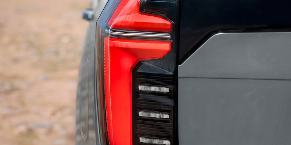 Focos LED traseros de la Chevrolet Tahoe.