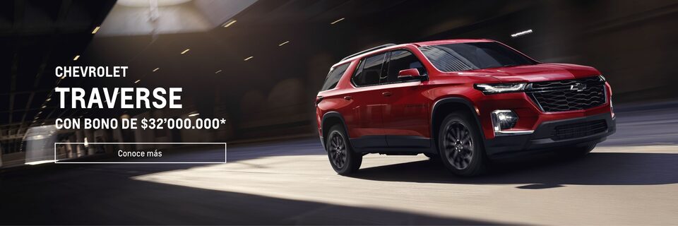 Conoce la oferta exclusiva de Chevrolet y Revista Diners con un bono para la Traverse