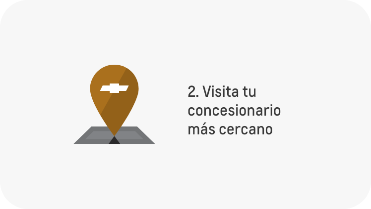 Pasos para reclamar tu bono Chevrolet Diners - Visita tu consesionario