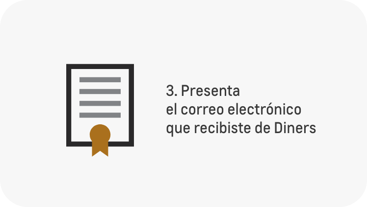 Pasos para reclamar tu bono Chevrolet Diners - Presenta correo electrónico recibido