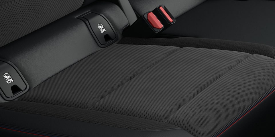 Vista de cámara de retroceso a través de la pantalla myLink de la Chevrolet Blazer EV.