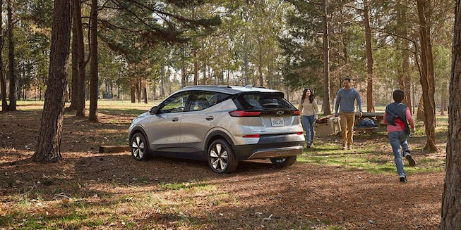 Disfruta de paseos en familia por el bosque con Chevrolet Bolt EV