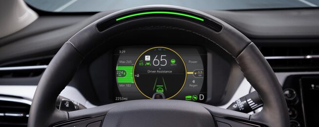 Tablero del nuevo vehículo eléctrico Chevrolet Bolt EUV