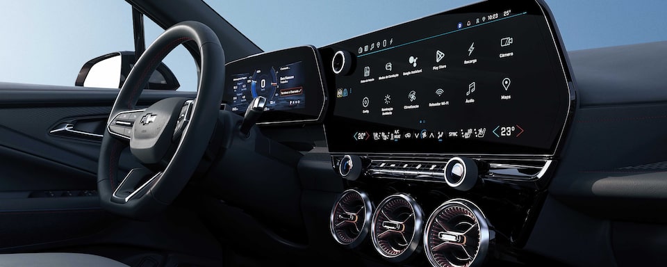 Chevrolet Blazer EV - Panorama del volante y tablero