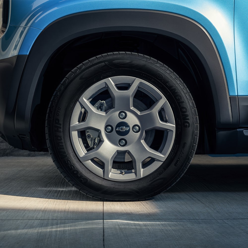 Llantas de aleación de 16" del Chevrolet Spark EUV inspiradas en SUVs off-road.