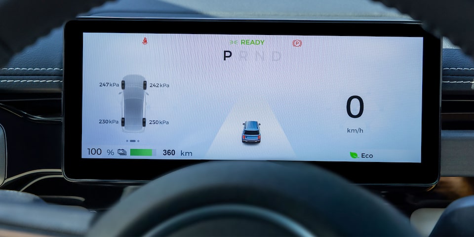 Clúster digital configurable de 8.8" a bordo del Chevrolet Spark EUV. 