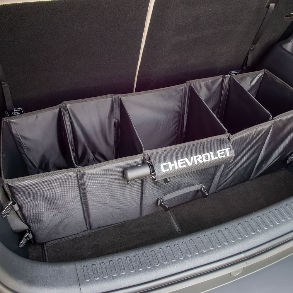 Vista del bolso organizador del baúl del Spark EUV.