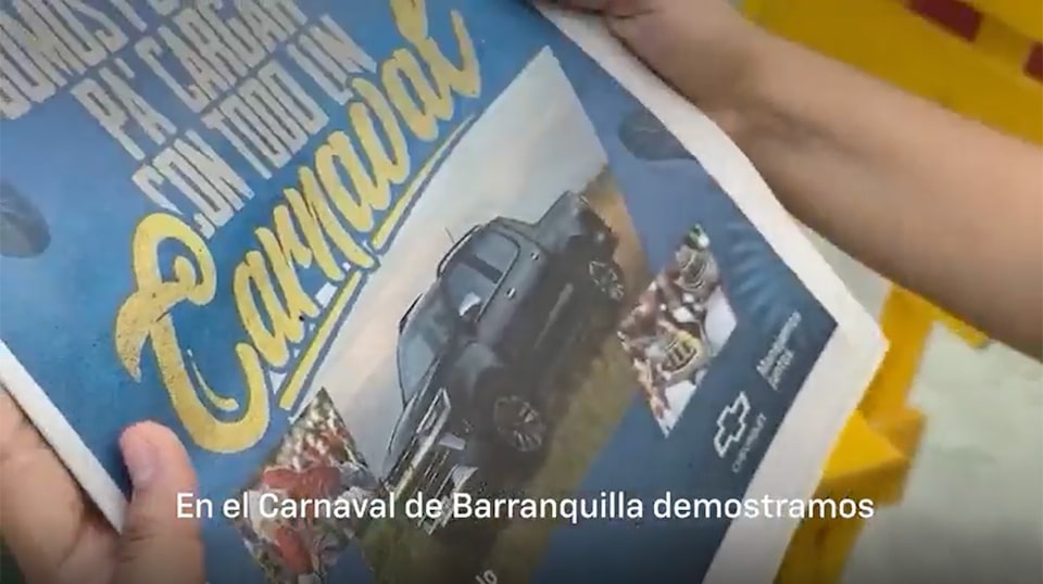 Vive Chevrolet en el Carnaval de Barranquilla