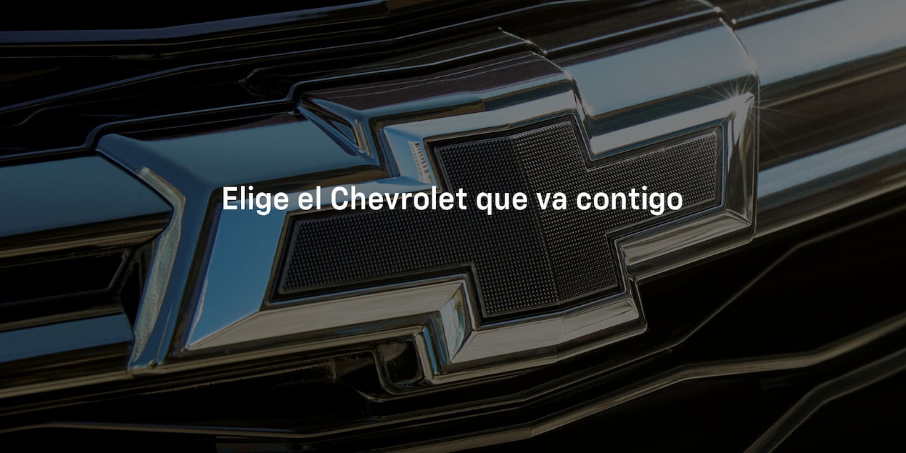 Elije el vehículo Chevrolet que va contigo