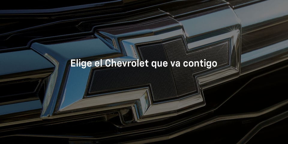 Elije el vehículo Chevrolet que va contigo