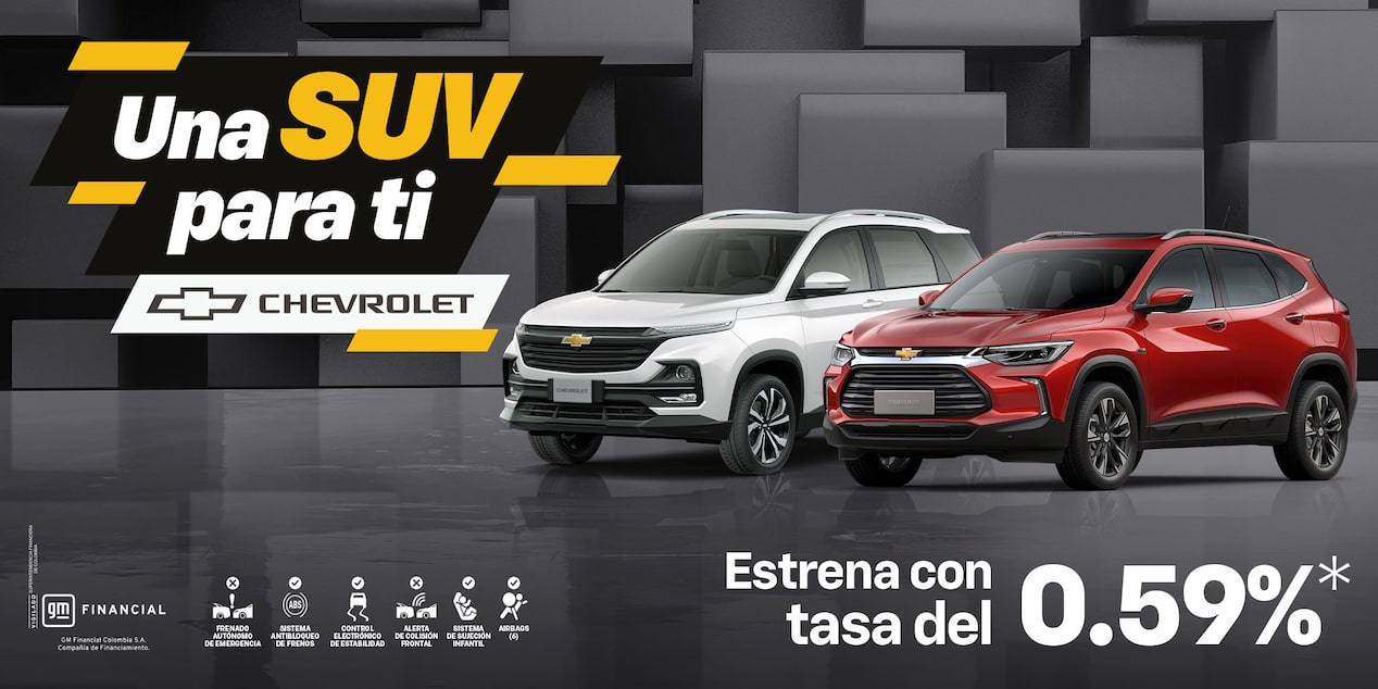 Una SUV Chevrolet para ti con tasa del 0.59%