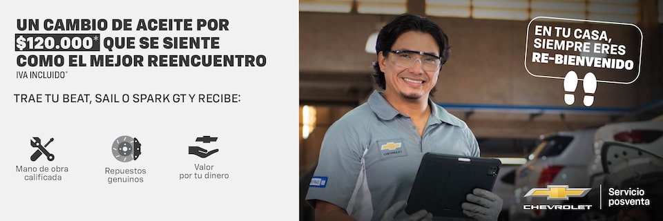 Chevrolet Colombia - Oferta de servicios