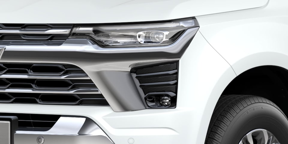 Vista detalle parrilla pick up Chevrolet Colorado
