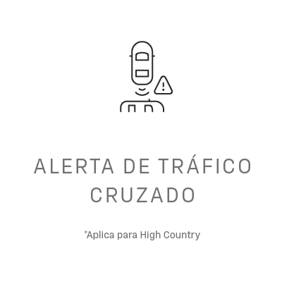 Chevrolet Colorado - Alerta de tráfico cruzado