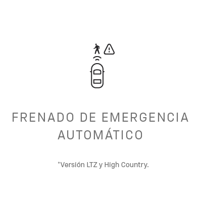 Chevrolet Colorado - Sistema de frenado de emergencia automático