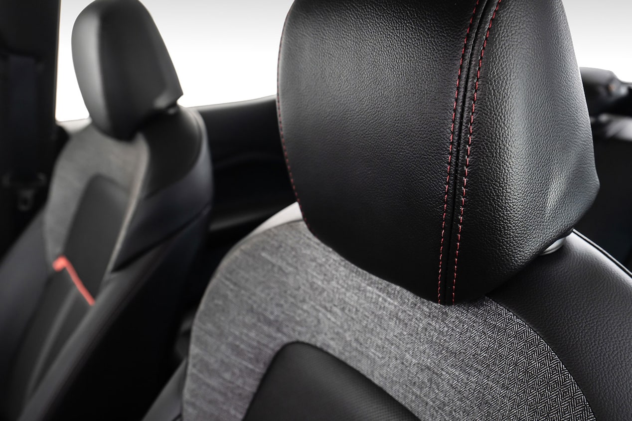 Vista completa del interior de la Chevrolet Montana.