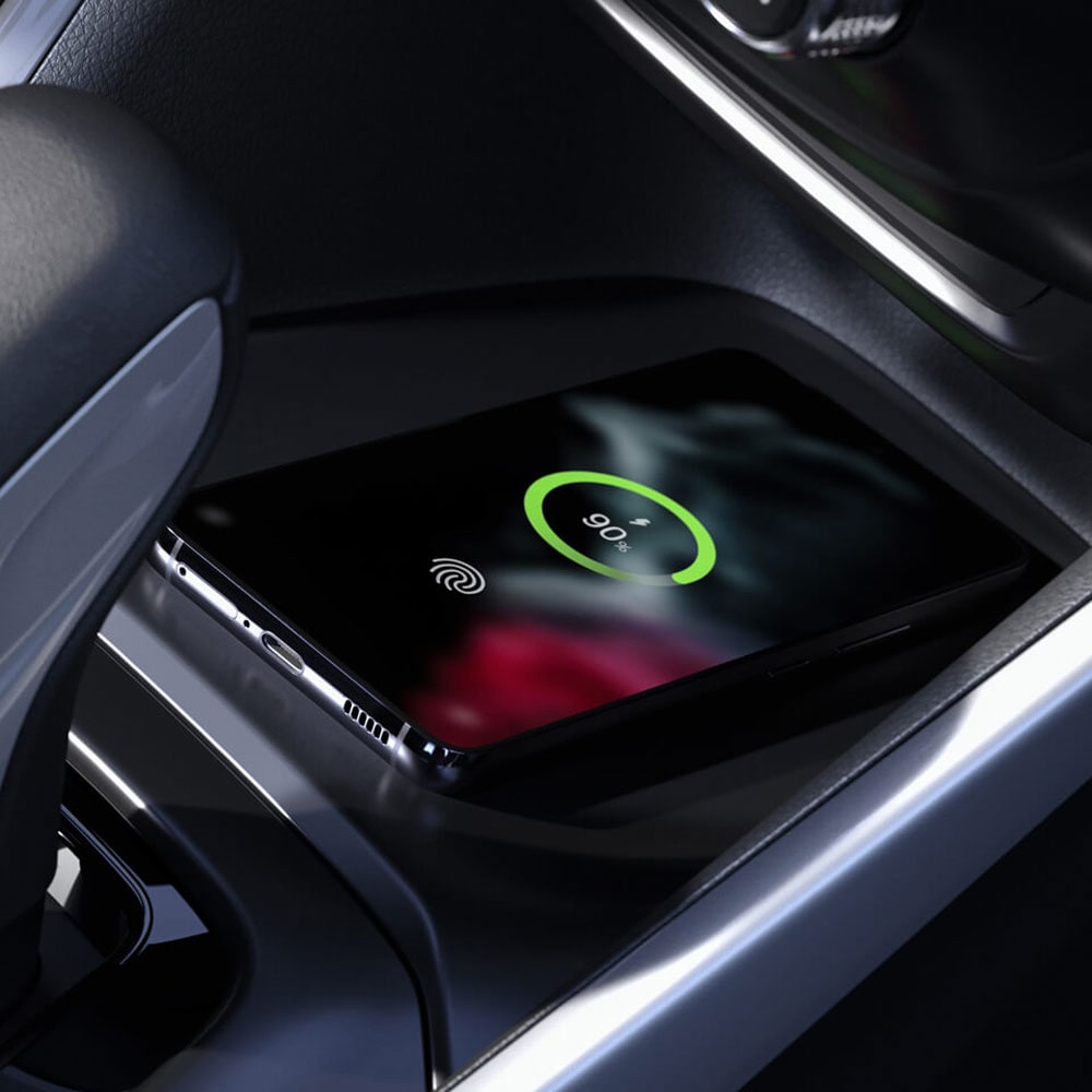 Cargador inalámbrico de la Chevrolet Montana.