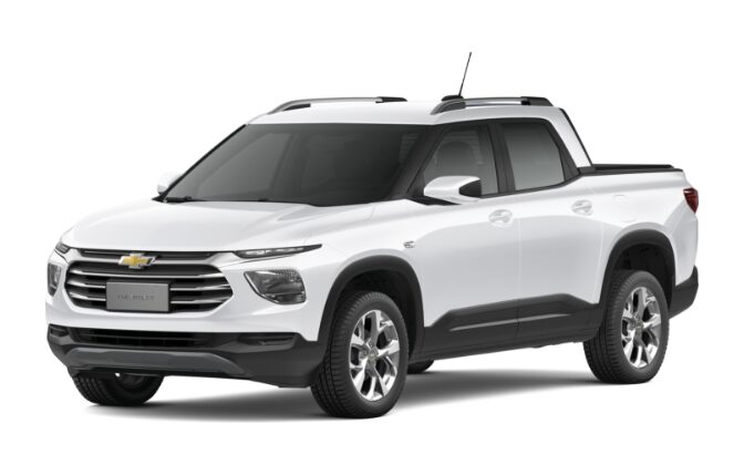 Conoce la nueva pick up Chevrolet Montana en color blanco niebla