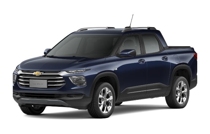 Conoce la nueva pick up Chevrolet Montana en color azul lunar