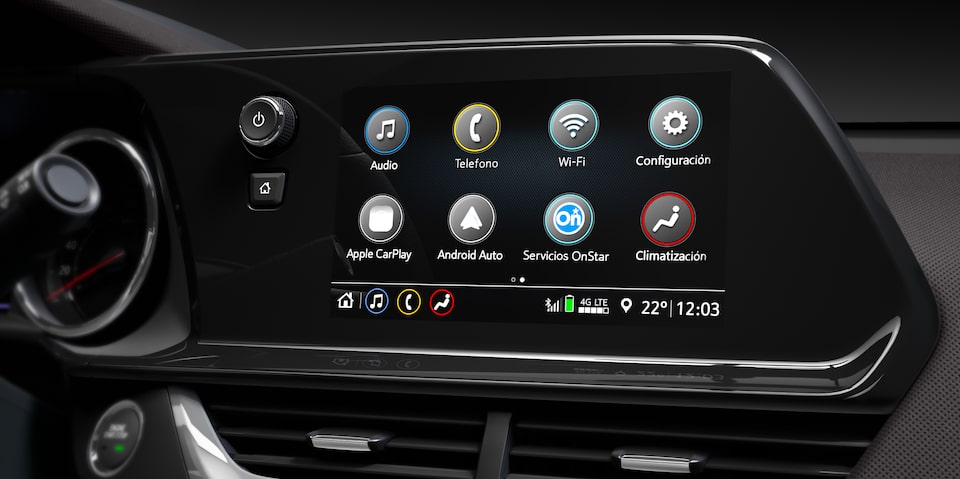 Detalle de la paantala de la nueva pickup Chevrolet Montana