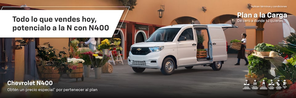 Todo lo que vendes hoy, poténcialo a la N con la VAN Chevrolet N400 Cargo